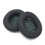 Earpads Coussinets de Rechange Coussinets d'oreille Oreillette de Remplacement Coussins en Mousse pour Casque steelseries Sai Rui Arctis Ice 1 3 5 7 9 Pro Maille d'impression vert noir brut, cache-oreilles