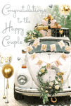 HAPPY COUPLE ON YOUR WEDDING DAY CARD ~ QUALITY CARD ~  LOVELY VERSE