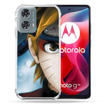 Cokitec Coque Renforcée pour Motorola G24 4G Manga Naruto Blanc