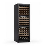 Wine Cooler Drinks Fridge 3 Zones Refrigerator Bar Chiller 143 Bottles Glass Doo