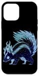 iPhone 12 mini Cute Blue Vintage Boho Aesthetic Cheeky Cartoon Animal Skunk Case