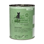 Catz finefood N° 15 Huhn und Fasan Katzennassfutter, 6er Pack (6 x 400 g)