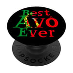 Best Avo Ever Melhor Avo of the World Best Granny en anglais PopSockets PopGrip - Support et Grip pour Smartphone/Tablette avec un Top Interchangeable