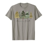 Winter Trees Nature Holiday Christmas Peace on Earth T-Shirt