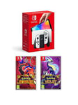 Nintendo Switch Oled Console With Pokemon Scarlet &Amp; Pokemon Violet