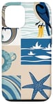 Coque pour iPhone 15 Pro Collage bleu mignon – Coquette Beachy et esthétique Preppy