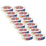 tesa 43480001603 7 Day Indoor Painters Masking Tape with 7 Days Residue Free Removal, 50 mm x 25 m - Pack of 12