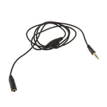 3.5mm M/F 1M Stereo Headphone Audio Extension Cord Cable with Volume Control for Stereo Headphones Speakers Microphones