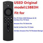 Télécommande émetteur vocale L5B83H compatible clé TV Amazon Fire 3e et 2e génération,sign pendentif Fire, version 2020 et 4K Nipseyteko