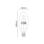 Ampoule led Olive à intensité variable 6W 4000K E14