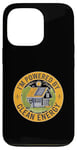 Coque pour iPhone 13 Pro I'M POWERED BY CLEAN ENERGY Solar Power Change Climat Sun