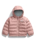 THE NORTH FACE Baby Reversible Perrito Hooded Jacket, Pink Moss, 12 Months