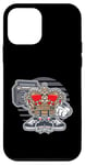 Coque pour iPhone 12 mini boom box de musique de roi de dessin animé