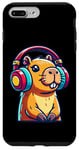 iPhone 7 Plus/8 Plus Capybara Wearing Headphones Music Case