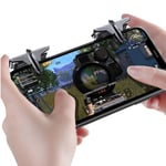 X11 Noir Manette De Jeu X11 En Métal Pour Téléphone Portable Pubg, Joystick, Poicrée De Tir L1 R1, Bouton Pour Iphone Et Android