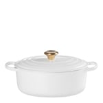 Le Creuset - Signature oval støpejernsgryte 27 cm 4,1L white