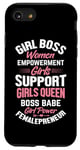 Coque pour iPhone SE (2020) / 7 / 8 Girl Boss Women Empowerment Girls Support Girls Queen Boss B