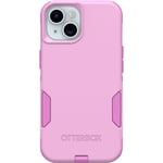 OtterBox iPhone 15, iPhone 14, and iPhone 13 Commuter Series Case - RUN WILDFLOWER (Pink), slim & tough, pocket-friendly, with port protection