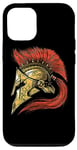 Coque pour iPhone 12/12 Pro Casque Spartiate Guerrier Mythologie Grecque Empire Romain