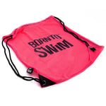 BornToSwim Mesh Beutel für Schwimmausrüstung Sac de Natation avec Cordon de Serrage Mixte, Rose/Noir, 62 x 50 cm, 20 Liters