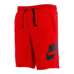 NIKE Heritage Fz FLC Shorts - Black/Black/White/White, X-Large