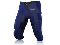 Full Force All in One Ff020829 Pantalon de Jeu Stretch avec 7 Pads Intégré S Bleu foncé