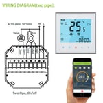 Qiumi Smart Wifi ThermoandreAir Conditioning Contrôleur de température nous-mêmes avec Alexa Google Home - Type 2 tube