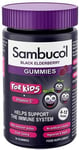 Sambucol Natural Black Elderberry Kids Gummies Vitamin C Immune Support Supplem