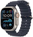 Apple Watch Ultra 2 2024 49mm Natural Navy Ocean Band Blue One Size