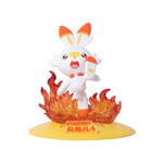 Mini Figurine Pokemon - Scorbunny Flambino 10cm