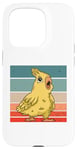 iPhone 15 Pro Yellow bird Cartoonish Simplistic Playful Cockatiel Relaxed Case