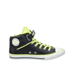 Converse Childrens Unisex x Chuck Taylor PC Looback Kids Black Plimsolls Leather - Size UK 5.5