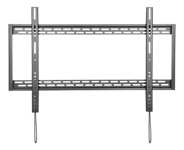 DELTACO 60”-100” heavy-duty fixed curved & flat TV wall mount, 100kg, black