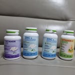 NortemBio Food Supplement Vegan bundle Zinc and magnesium vitamin C and B12