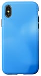 Coque pour iPhone X/XS Bleu Minimalisme Élégant Art