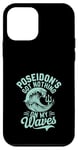 Coque pour iPhone 12 mini Poseidon Dieu de la mer Océan Trident et vagues Illustration