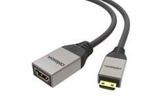 celexon Mini HDMI to HDMI M/F Adapter with Ethernet - 2.0a/b 4K 0.25m - Professional Line