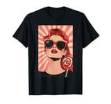 Retro Look Pin Up Girl Sunglasses Lolli Rockabilly Skirt T-Shirt