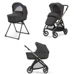 Inglesina - Poussette Système Duo Electa 2024 - Upper Black/Iridium Black 2024