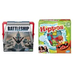 Hasbro Gaming Battleship Classic Board Game, Strategy Game For Kids Ages 7 and Up, Fun Kids Game For 2 Players, Multicolor Elefun and Friends Hungry Hungry Hippos Game