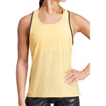 adidas Adizero Womens Running Vest Yellow Run Lightweight Sleeveless Tank Top