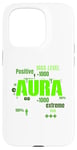 Coque pour iPhone 15 Pro Graphique vert Max Aura Green