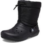 Crocs Unisex Classic Lined Neo Puff Snow Boot, Black, 3 UK Men 4 UK Women