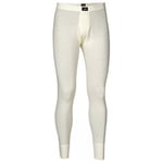 JBS Långkalsonger Wool Long Johns With Fly Creme ull Large Herr