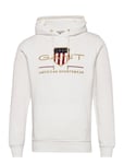 Archive Shield Hoodie Tops Sweat-shirts & Hoodies Hoodies White GANT