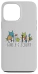 Coque pour iPhone 13 Pro Max Cat Tax Family Discount Médias sociaux Tendance Mème