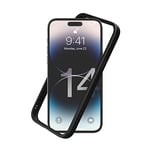 RhinoShield Coque Bumper Compatible avec [iPhone 14 Pro Max] | CrashGuard NX - Protection Fine Personnalisable - Absorption des Chocs [sans BPA] - Noir