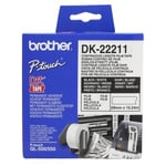 Brother QL 500/550 vit Continous Plastic Film 29 mm 15,2m