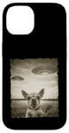 Coque pour iPhone 14 Chihuahua Chien Selfie Vieux Téléphone Photo Drôle Observation OVNI