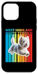 Coque pour iPhone 12 mini West Highland White Terrier coloré